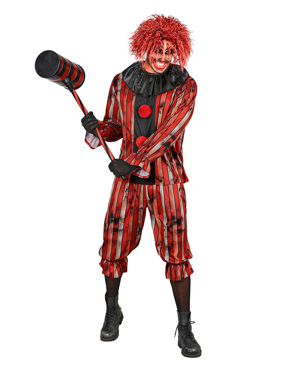 Böser Clown Rudy Herren Kostüm