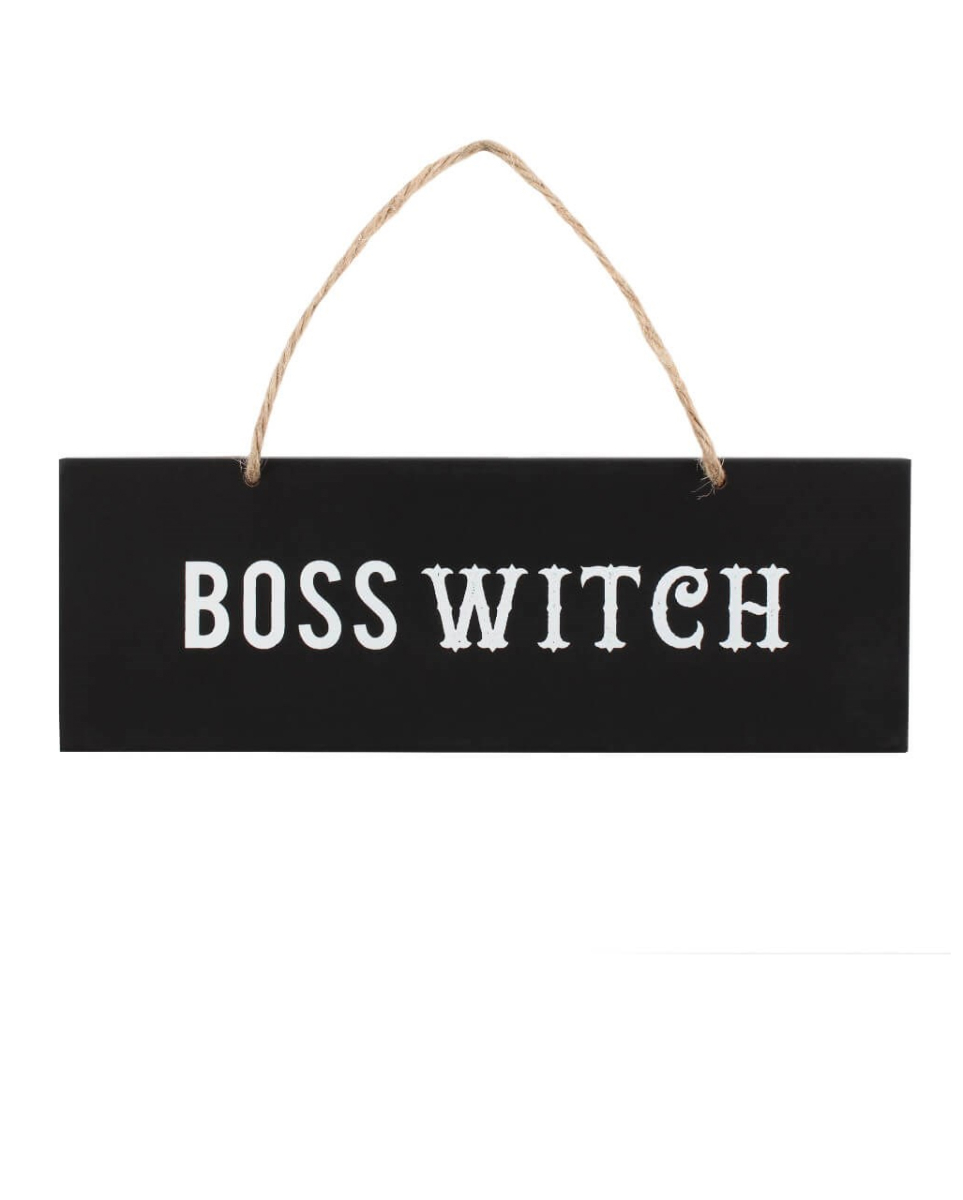 "Boss Witch" Wandschild 20cm