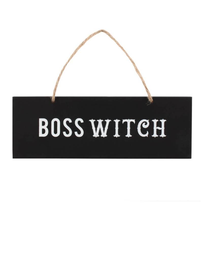 "Boss Witch" Wandschild 20cm