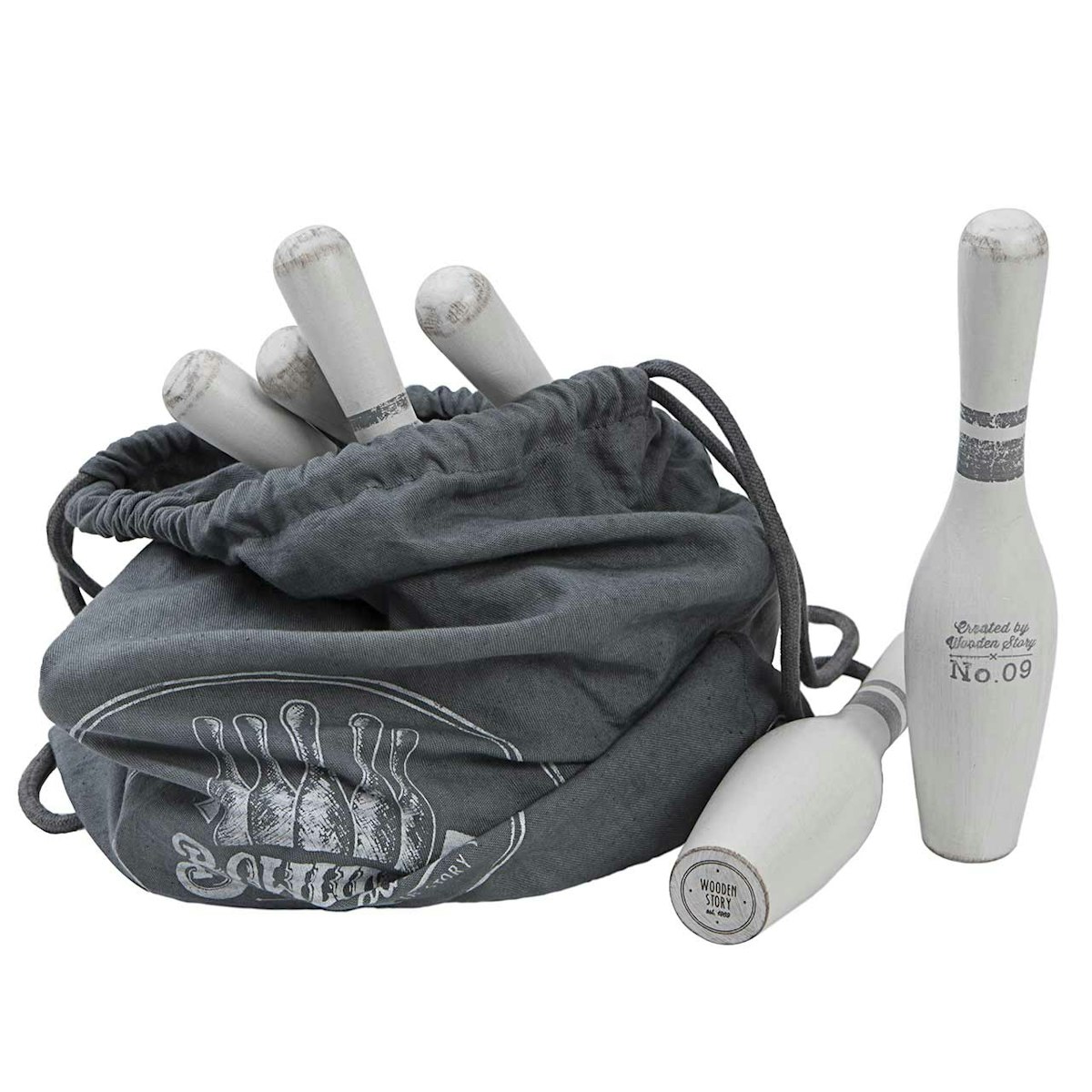 Bowling Set für Kinder weiß