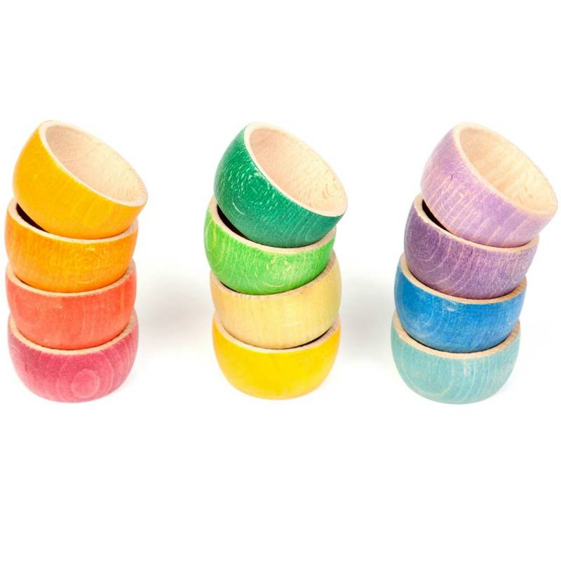 Bowls – 12 Bunte Holzschalen ab 18 Monaten Bowls – 12 Bunte Holzschalen ab 18 Monaten