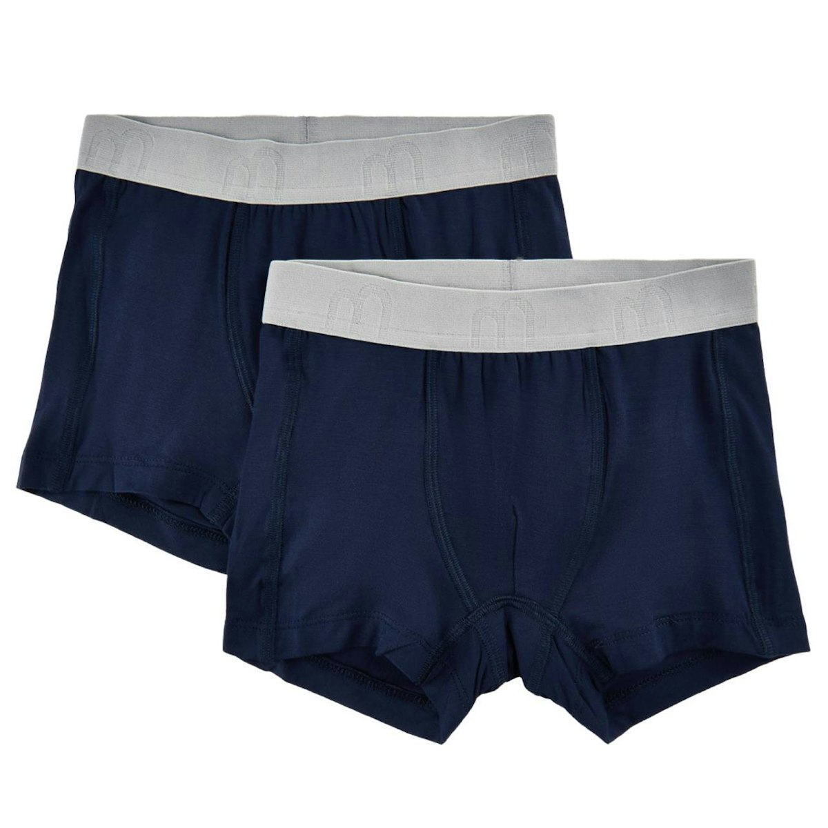 Boxershorts 2er-Pack  uni dunkelblau aus super weicher Bambus-Viskose 146