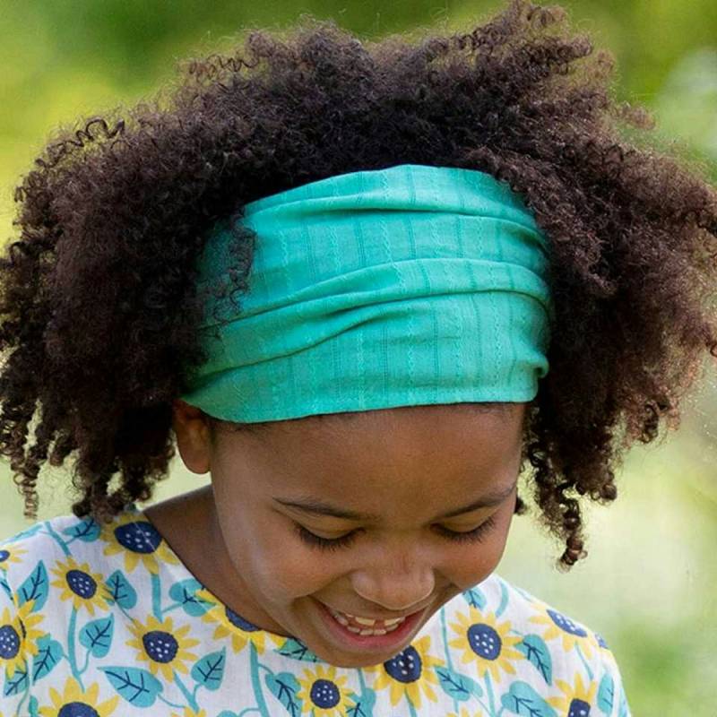 Breites Haarband Stickerei türkis 86/104