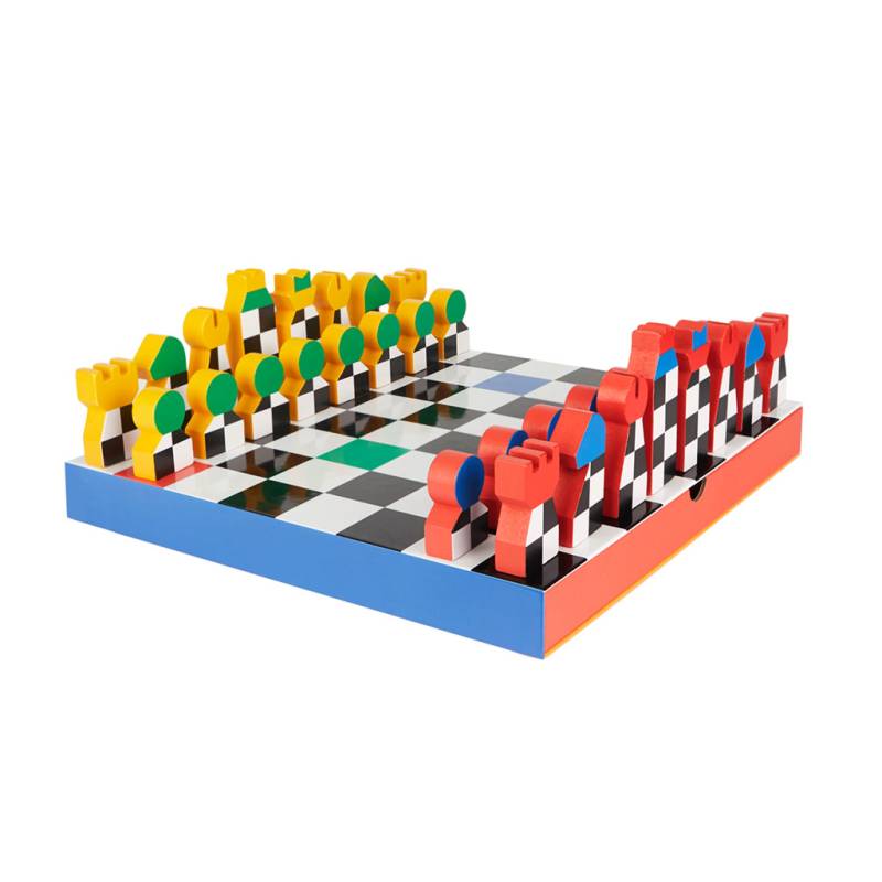 Brettspiel HEY CHESS Schach Holz Hey Studio x Balvi 30,5x30,5x3,7cm Spielzeug + Gadgets