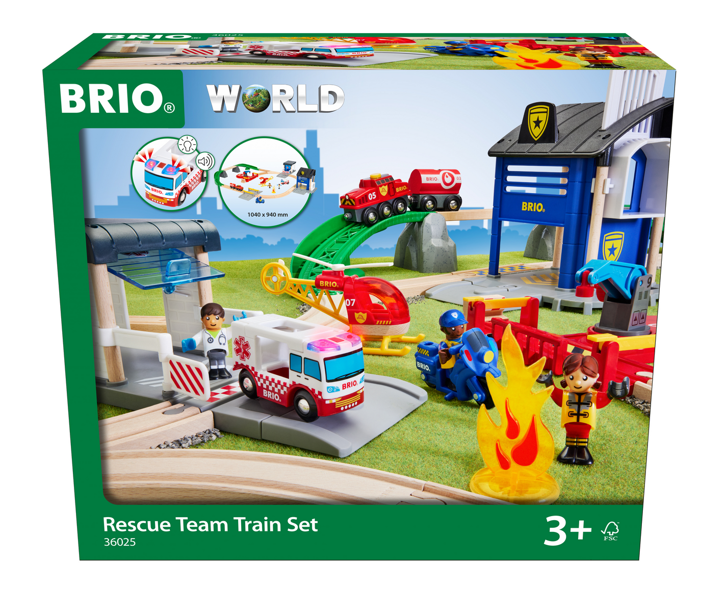 Brio - BRIO Polizei u. Feuerwehr Set