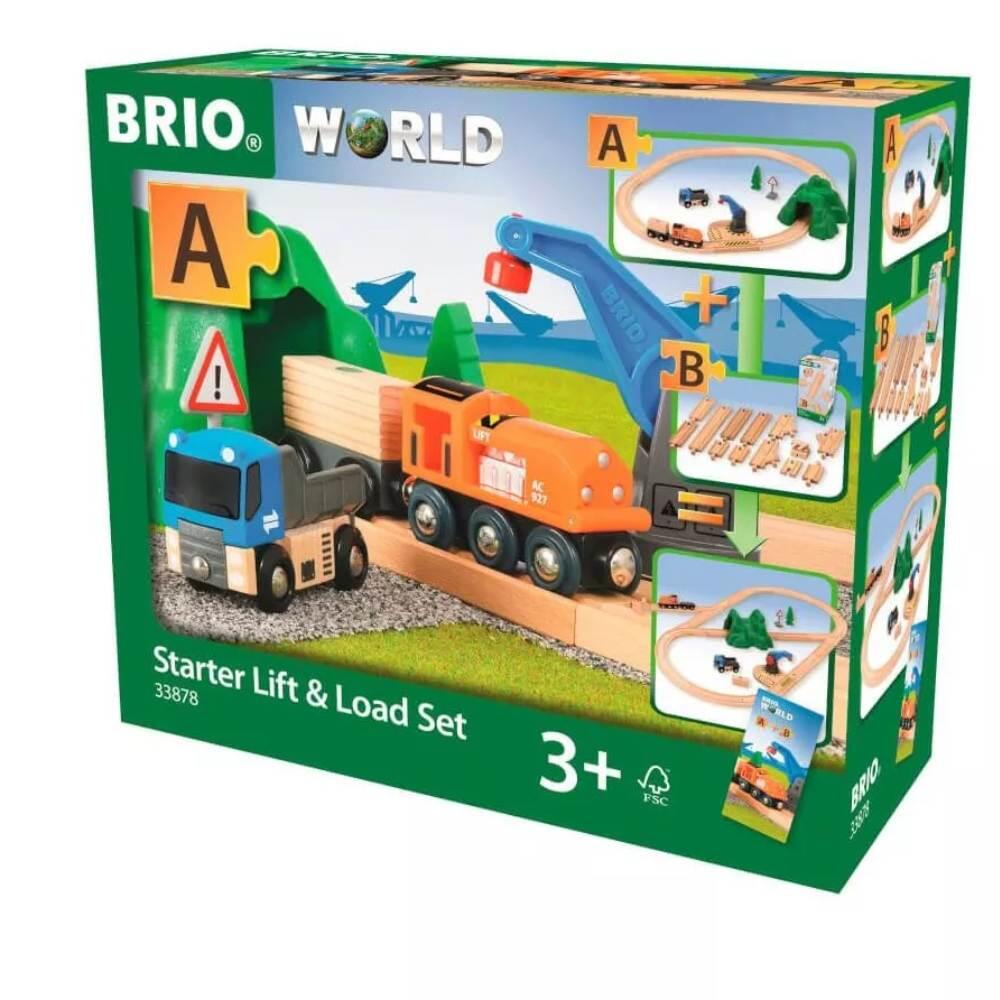 Brio - Starterset A Gueterzug m.Kran