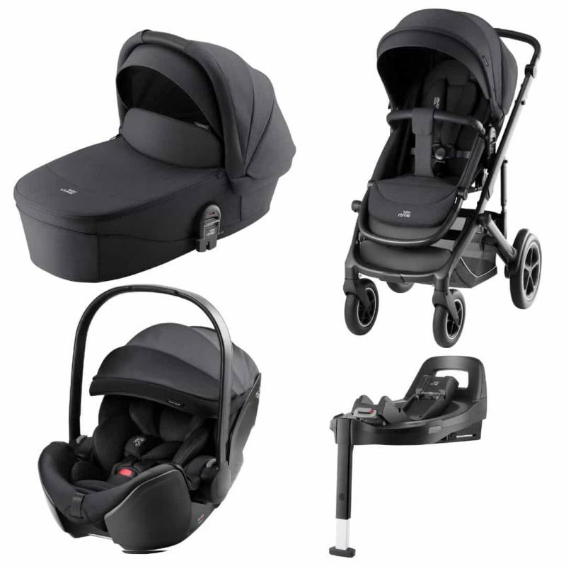 Britax Römer Smile 5Z 4in1 Kinderwagen - Comfort Plus Set Carbon Black Britax Römer Smile 5Z 4in1 Kinderwagen - Comfort Plus Set Carbon Black