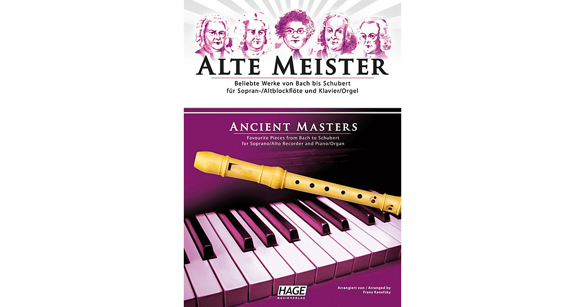 Buch - Alte Meister, Sopran-/Altblockflöte und Klavier/Orgel  Kinder