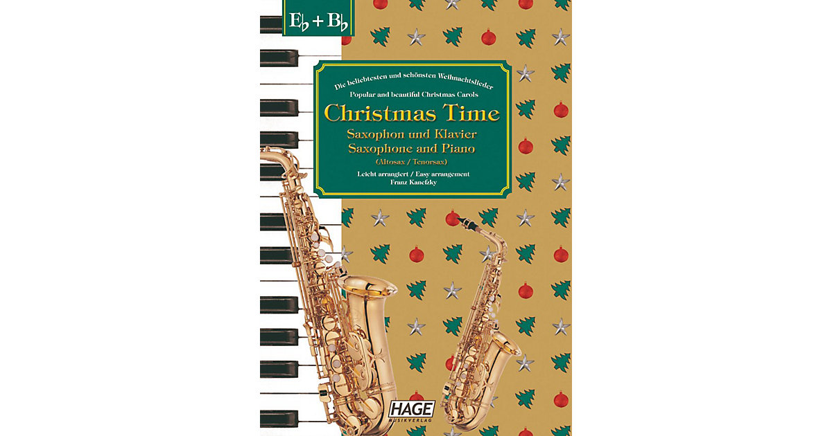 Buch - Christmas Time, Saxophon und Klavier  Kinder