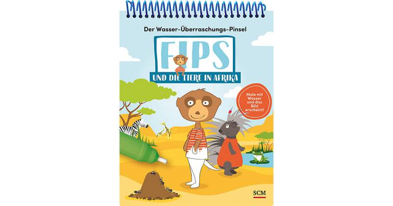 Buch - Der Wasser-Überraschungs-Pinsel - Fips und die Tiere in Afrika von SCM Verlag