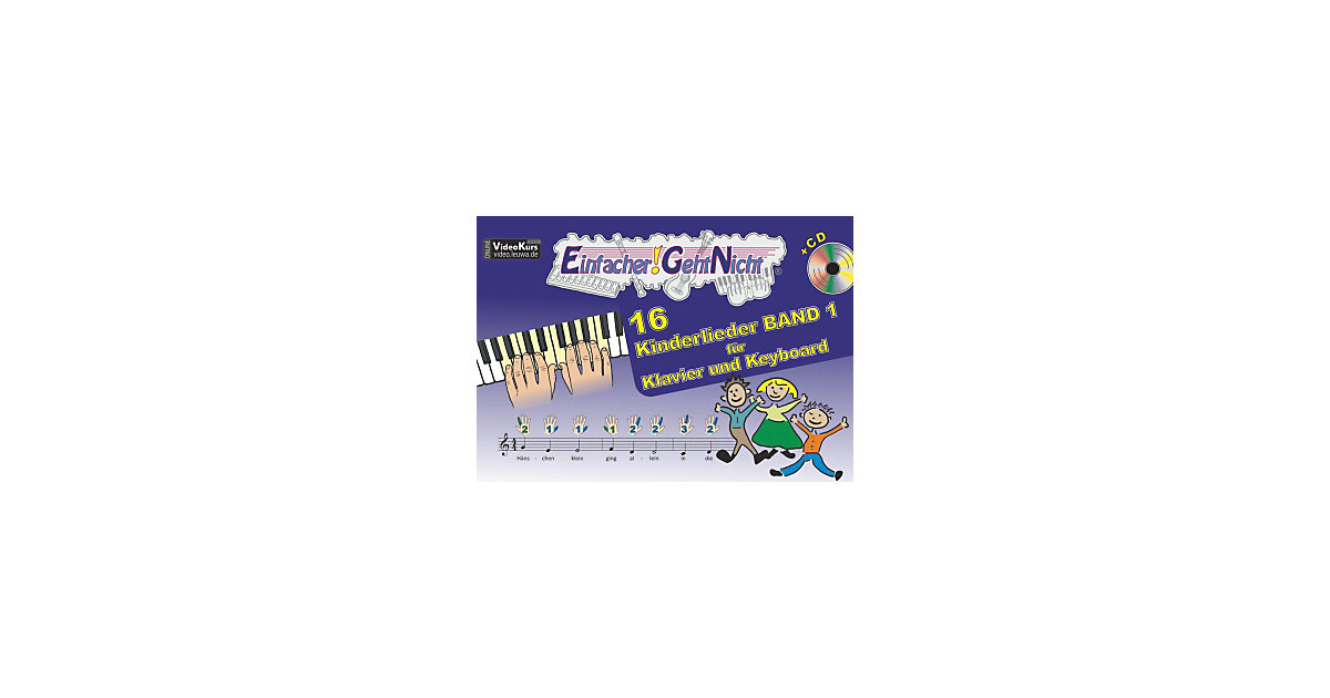 Buch - Einfacher! Geht Nicht: 16 Kinderlieder, Klavier und Keyboard, mit 1 Audio-CD Kinder Buch - Einfacher! Geht Nicht: 16 Kinderlieder, Klavier und Keyboard, mit 1 Audio-CD Kinder