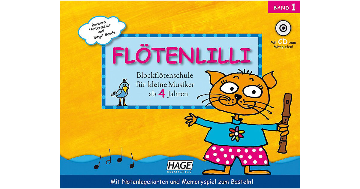 Buch - Flötenlilli - Sopranblockflötenschule 1, mit Audio-CD