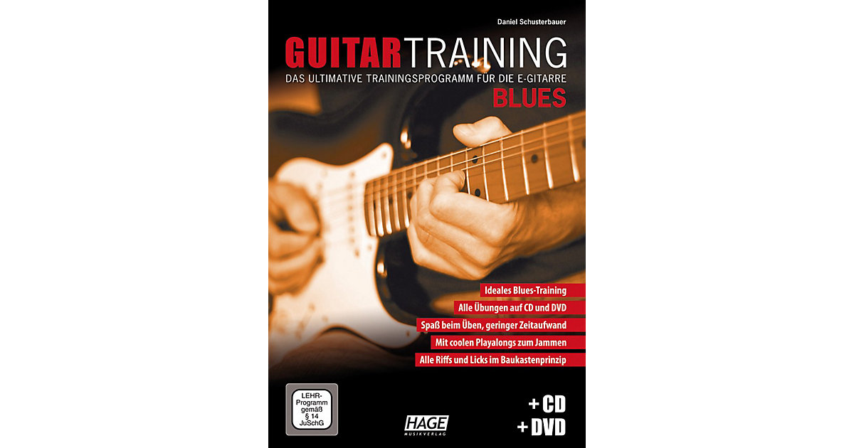 Buch - Guitar Training Blues, mit Audio-CD u. DVD