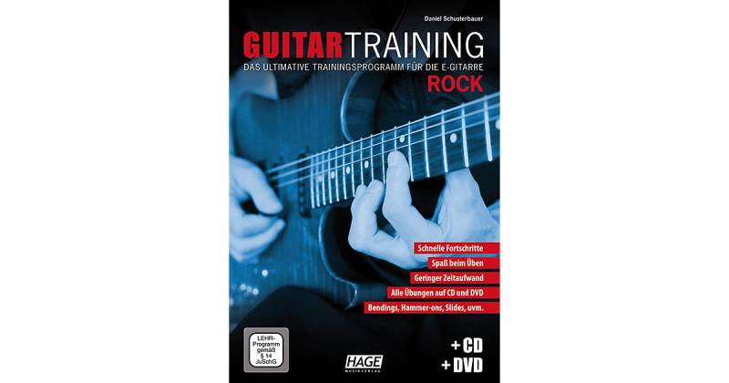 Buch - Guitar Training Rock, mit Audio-CD u. DVD