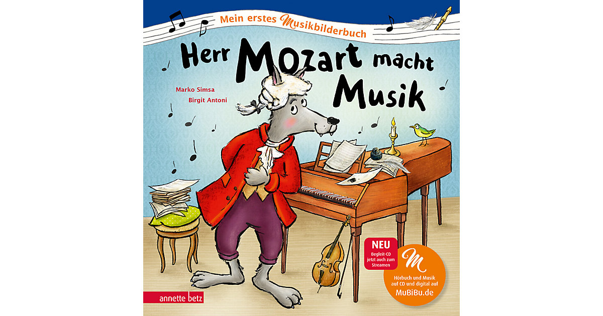 Buch - Herr Mozart macht Musik (Mein erstes Musikbilderbuch mit CD und zum Streamen)