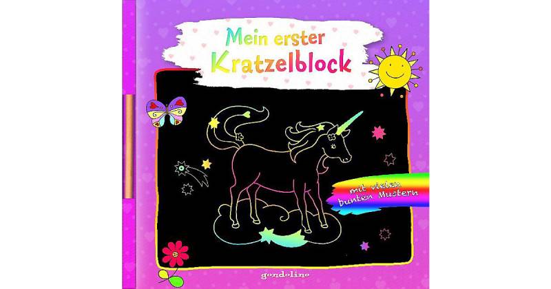 Buch - Mein erster Kratzelblock (Einhorn) von Gondolino Verlag
