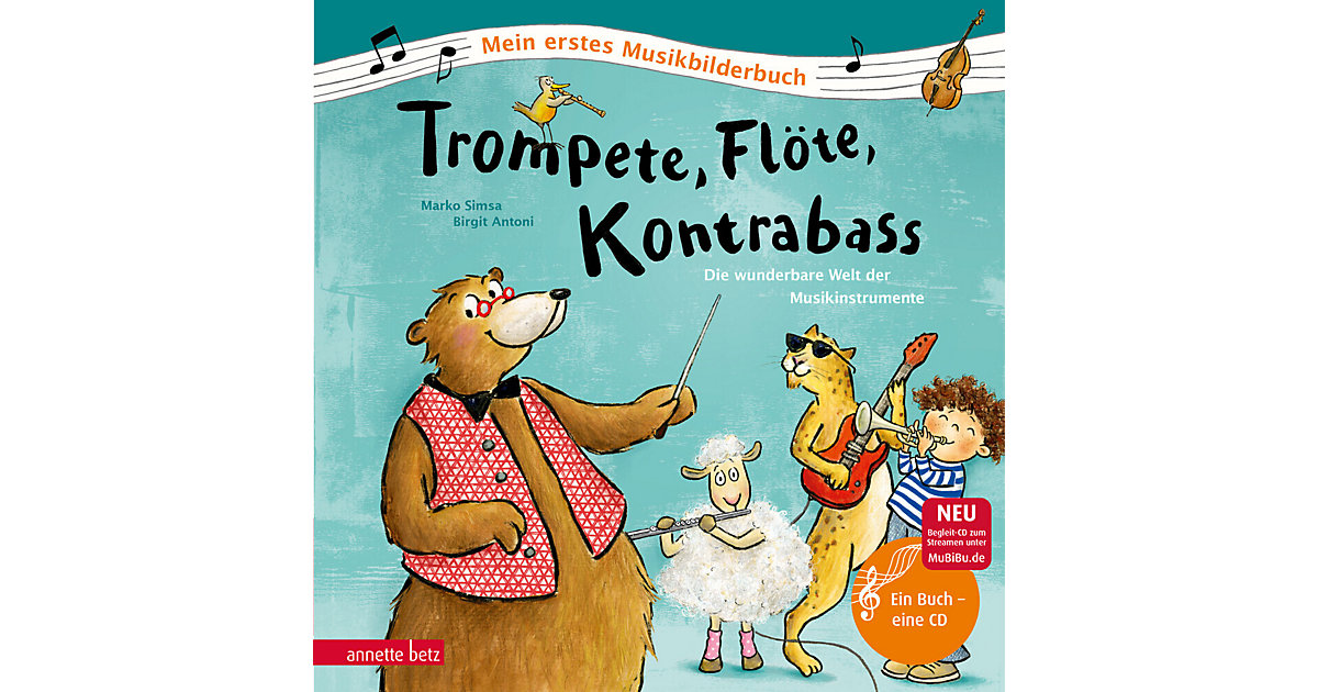 Buch - Mein erstes Musikbilderbuch: Trompete, Flöte, Kontrabass, mit 1 Audio-CD Buch - Mein erstes Musikbilderbuch: Trompete, Flöte, Kontrabass, mit 1 Audio-CD