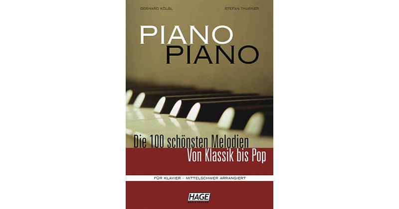 Buch - Piano Piano 1 - Die 100 schönsten Melodien von Klassik bis Pop, mittelschwer