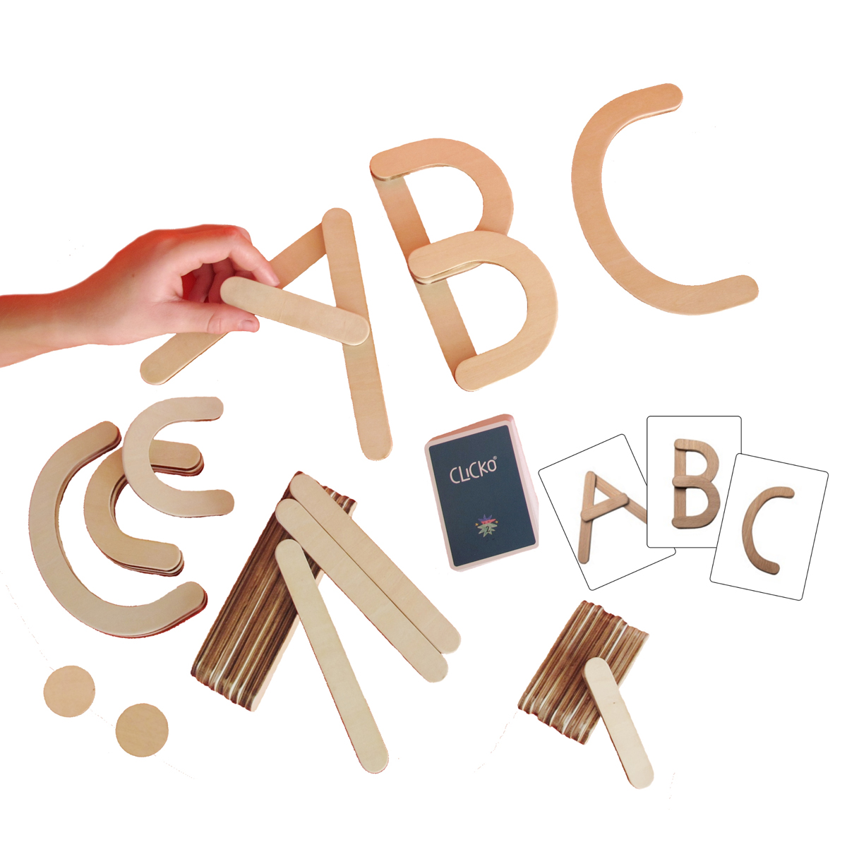 Buchstabenbox groß 38-tlg.