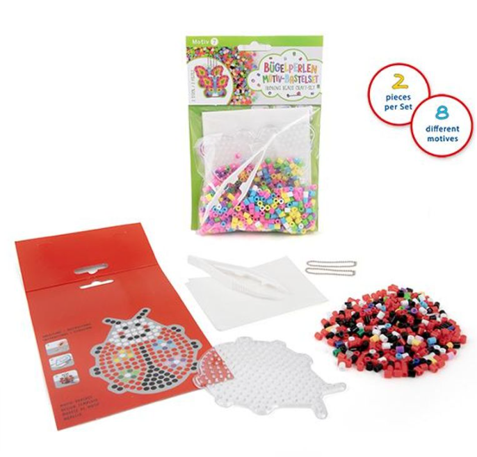 Bügelperlen Motiv-Bastelset Marienkäfer Spielideen + Basteln