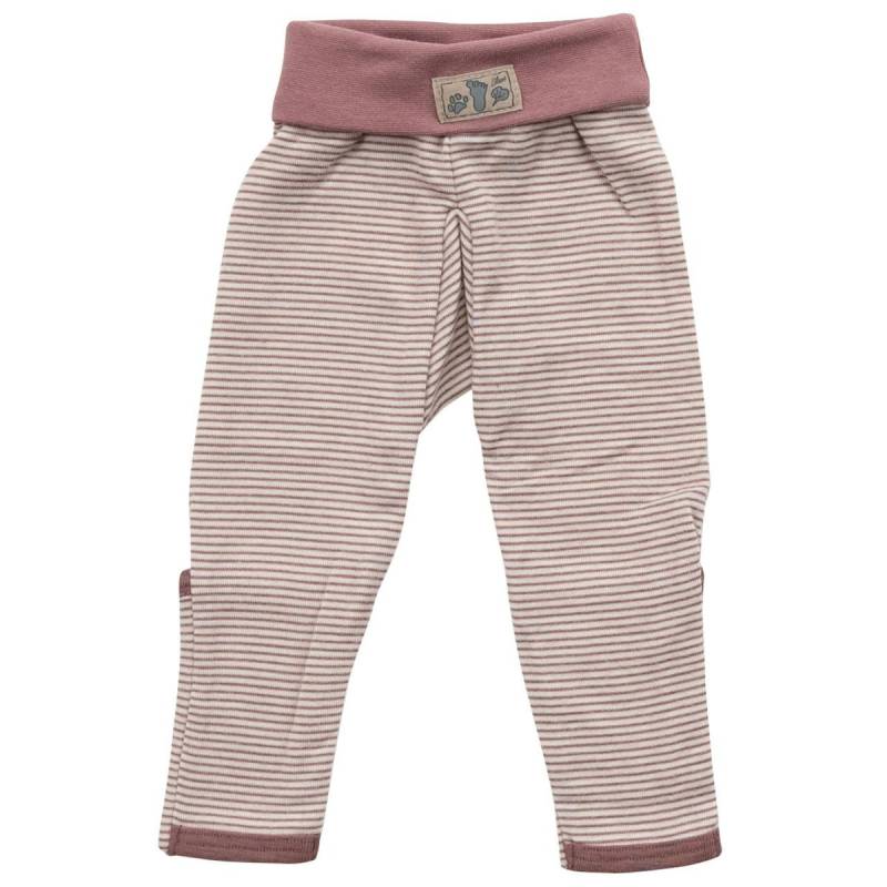 Bündchenhose Ringel Wolle Seide Beinumschlag mauve-natur 74 Bündchenhose Ringel Wolle Seide Beinumschlag mauve-natur 74