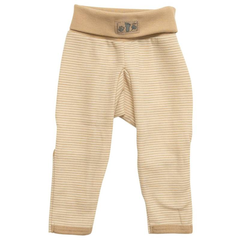 Bündchenhose Ringel Wolle Seide Beinumschlag sand-natur 74 Bündchenhose Ringel Wolle Seide Beinumschlag sand-natur 74