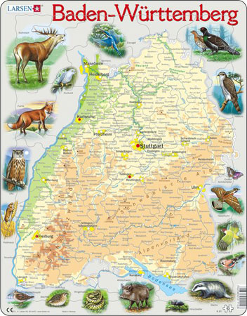 Bundesland Baden-W�rttemberg physisch
