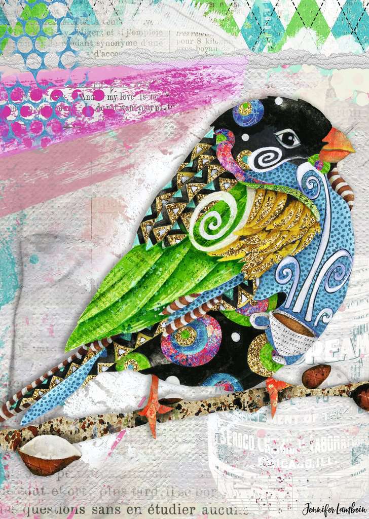Bunter Vogel