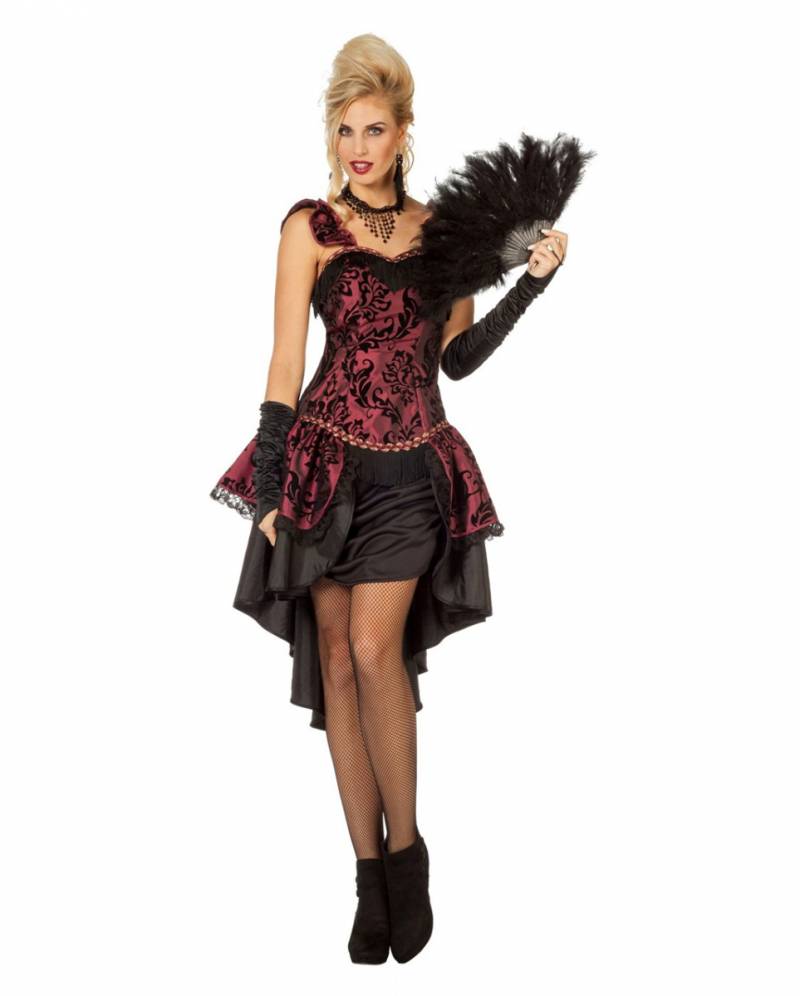 Burlesque Kostümkleid Bordeaux 40