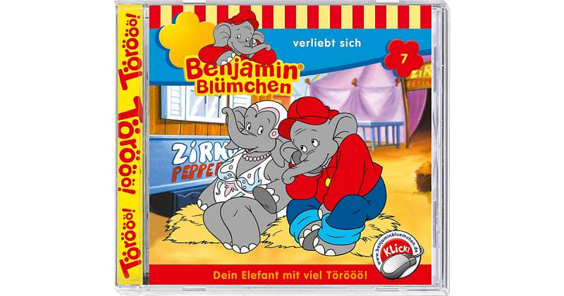 CD Benjamin Blümchen 07 - verliebt sich Hörbuch von Kiddinx