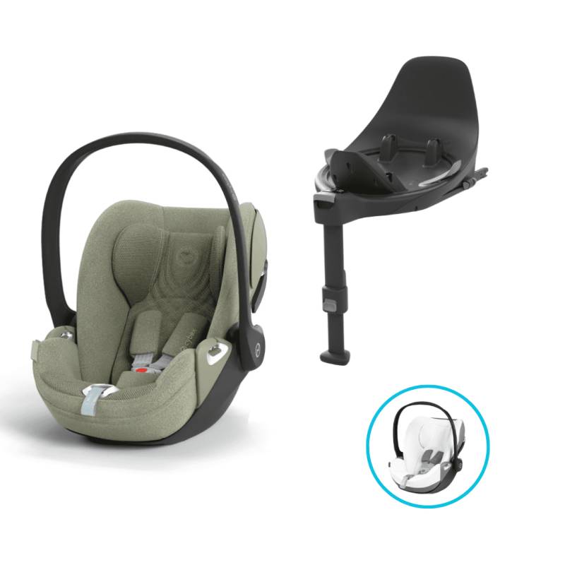 CYBEX Cloud T i-Size Plus Sage Green Babyschale inkl. Base T + gratis Sommerbezug CYBEX Cloud T i-Size Plus Sage Green Babyschale inkl. Base T + gratis Sommerbezug