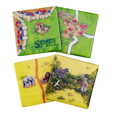 Carcassonne | 4 Extra-Pl�ttchen - Zusatzmaterial