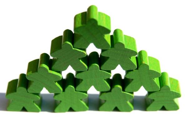 Carcassonne: Meeple - 10er-Set HOLZ Blau