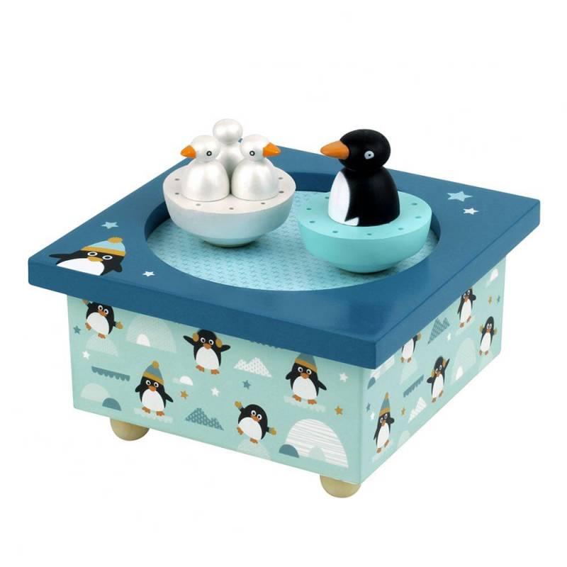 Carletto - Spieluhr tanzende Pinguine, magnetisch Carletto - Spieluhr tanzende Pinguine, magnetisch
