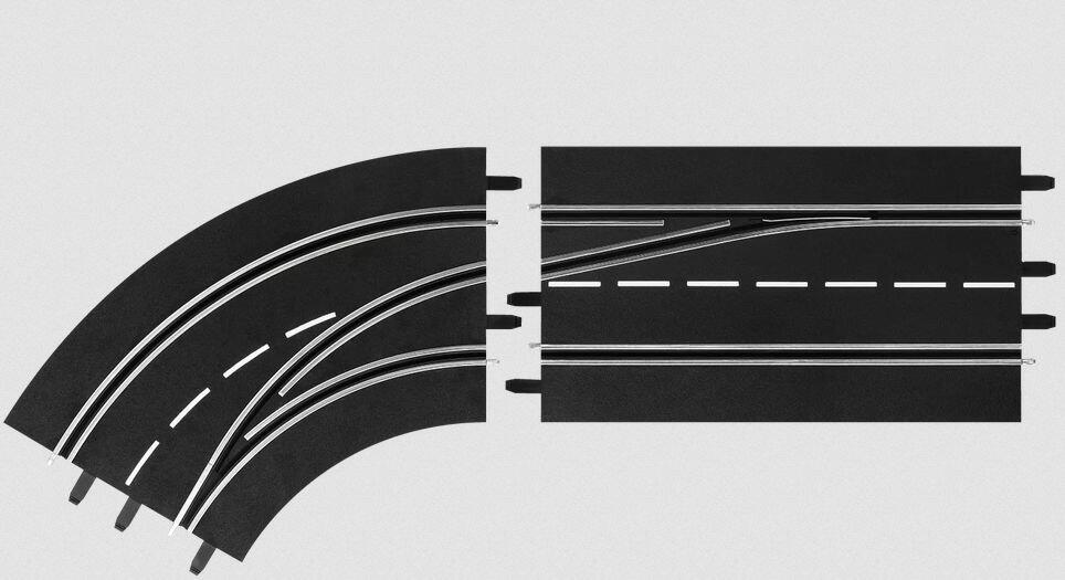 Carrera - DIG124/132 Spurwechsel-Kurve links, außen nach innen Carrera - DIG124/132 Spurwechsel-Kurve links, außen nach innen