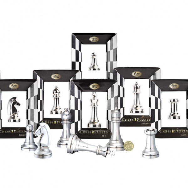 Cast Chess Silver Edition (alle 6 Puzzle)