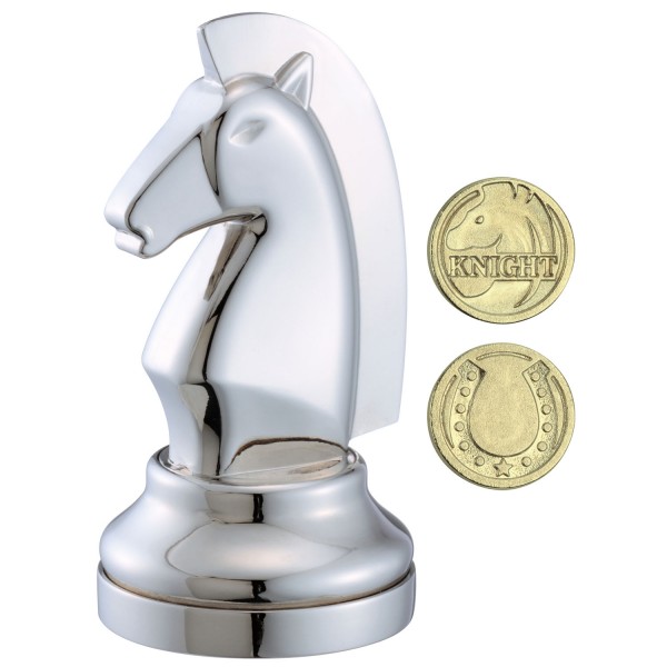 Cast Chess Silver Knight (Springer)