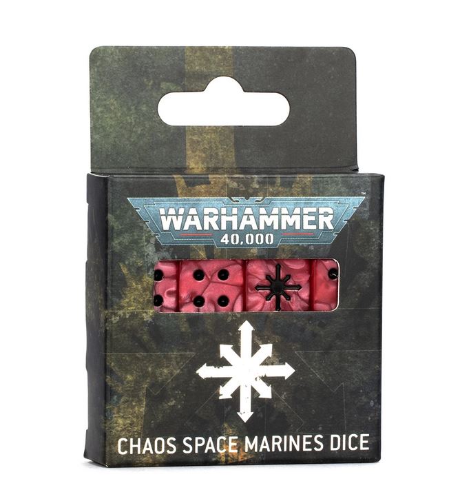 Chaos Space Marines Dice Set (16) Games Workshop Warhammer40k CSM Würfel