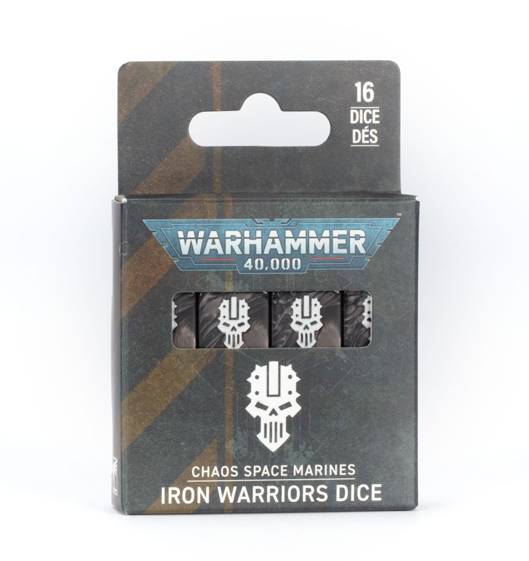 Chaos Space Marines Iron Warriors Dice Set 16 Würfel GamesWorkshop Warhammer40k