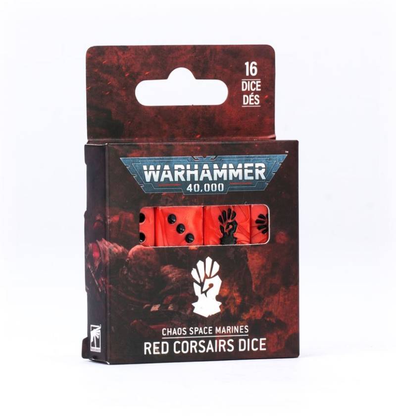 Chaos Space Marines Red Corsairs Dice Set 16 Würfel Games Workshop Warhammer40k