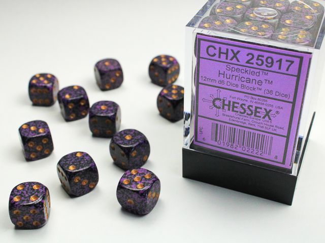 Chessex Speckled Hurricane 36x W6 12mm Dice Set 36 lila Würfel Chessex Speckled Hurricane 36x W6 12mm Dice Set 36 lila Würfel