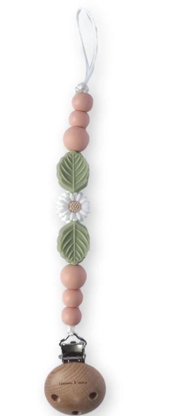 Chewies & More - Schnullerkette Daisy Peachy