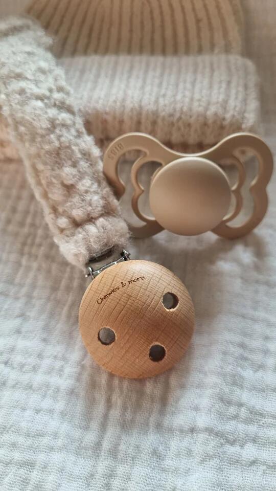 Chewies & More - Schnullerkette Teddy Off White