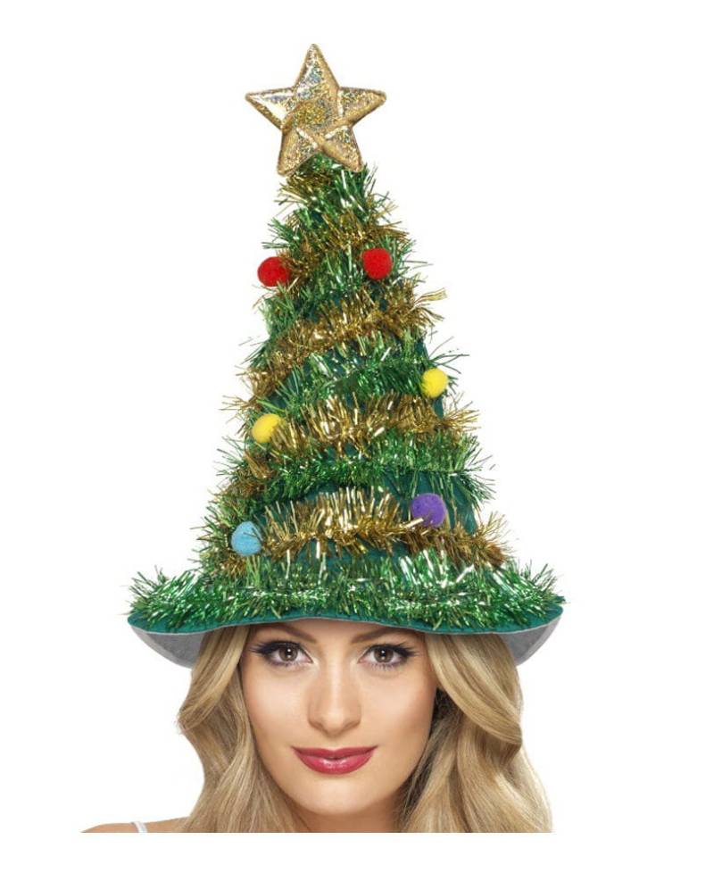 Christbaum Hut mit Lametta