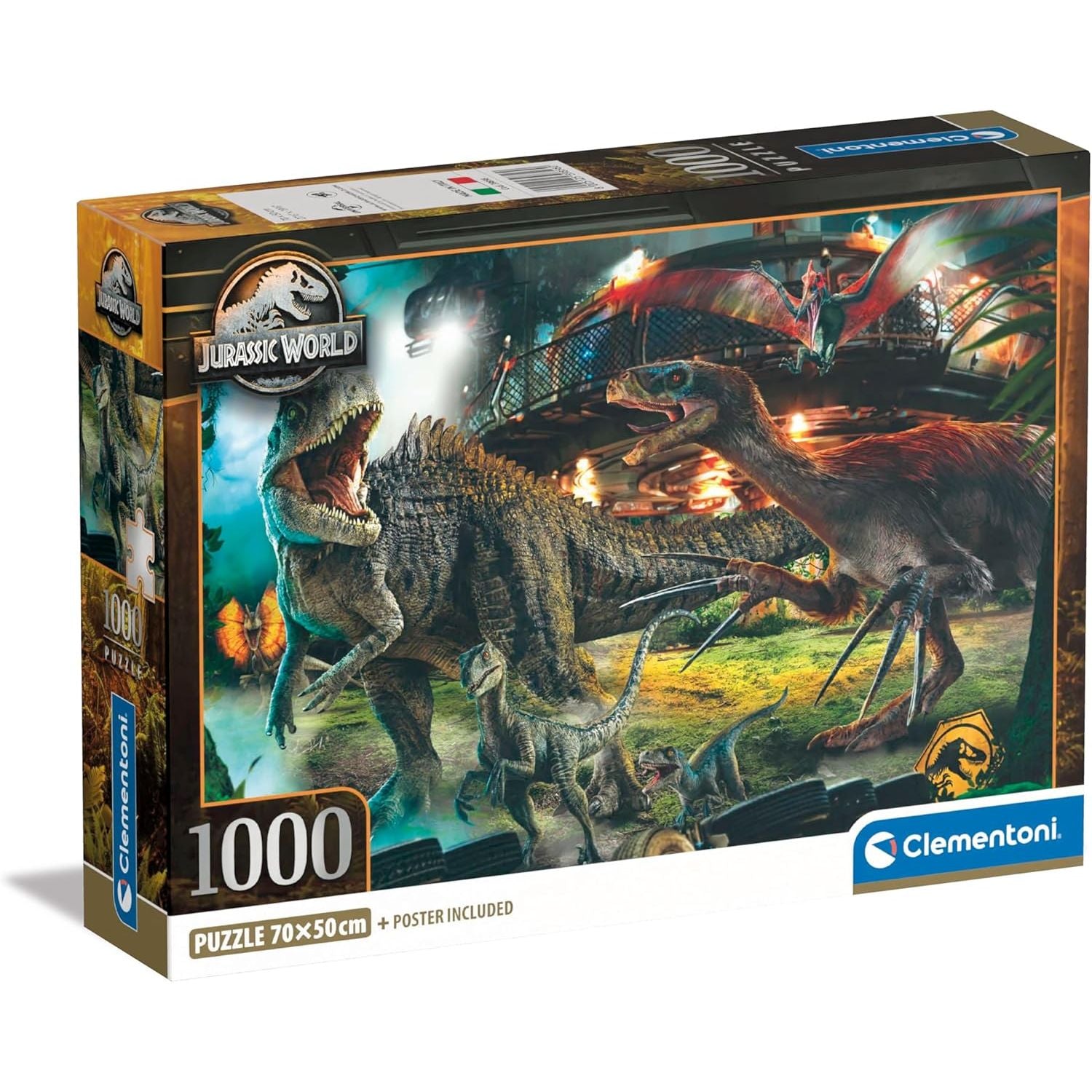Clementoni - 39856 - Jurassic World - Puzzle,  1000 Teile