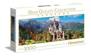Clementoni Panorama Puzzle Schloß Neuschwanstein, 1000 Teile