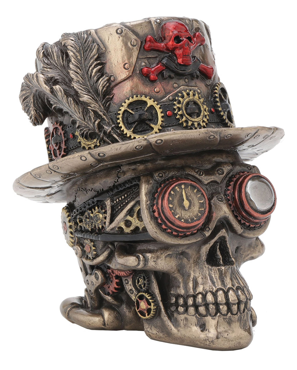 Clockwork Baron Steampunk Totenkopf Figur 11cm