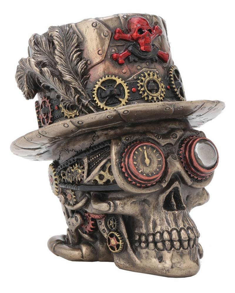 Clockwork Baron Steampunk Totenkopf Figur 11cm Clockwork Baron Steampunk Totenkopf Figur 11cm