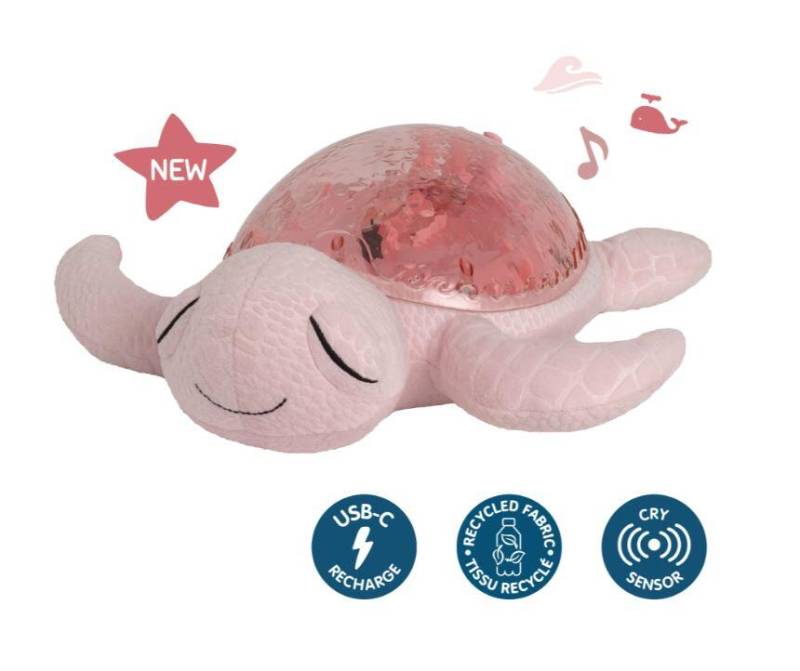 Cloud.b - Nachtlicht / Tranquil Turtle / Rose / Wiederaufladbar