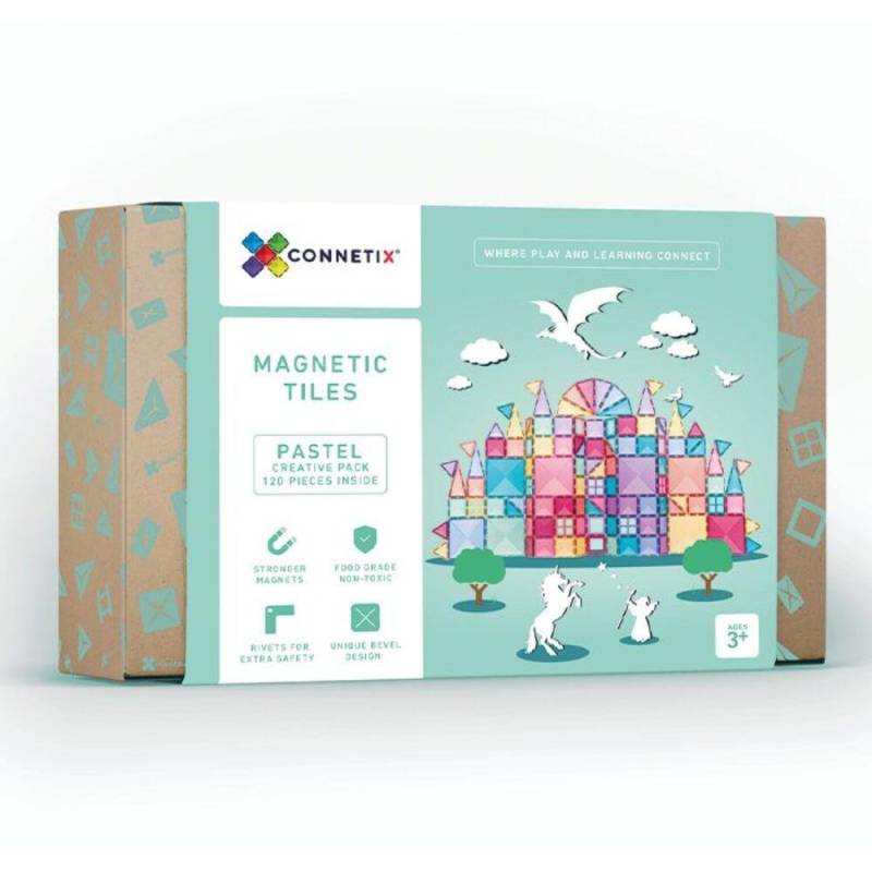 Connetix - Connetix PASTEL Creative Pack Magnetbausteine 120-teilig Connetix - Connetix PASTEL Creative Pack Magnetbausteine 120-teilig